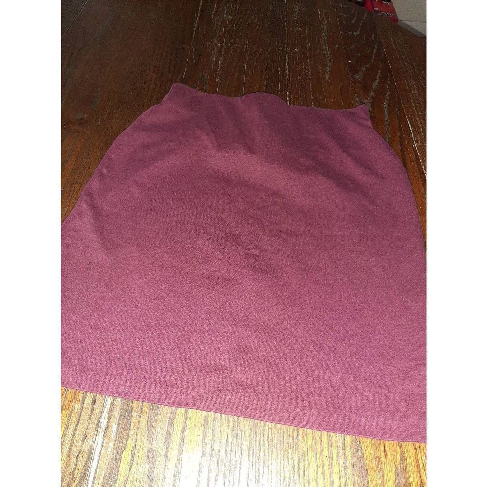 XS Old Navy Burgandy Elastic Waist Mini Midi Skirt